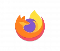 firefox-logo-250x250-20 - Open Source Society Malta Mozilla Firefox logo: an orange fox circling a blue globe on a black background.