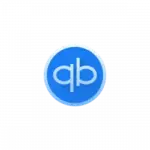 QuickBooks logo: white 'qb' letters inside a blue circle.