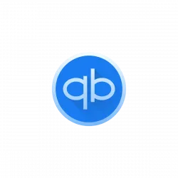 QuickBooks logo: white 'qb' letters inside a blue circle.