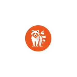 Logo: orange circle with a white fox silhouette standing to the left.