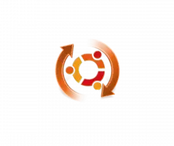 ubuntu-circle-250x250-13 - Open Source Society Malta Circular orange arrows forming a looping circle around a black center with red and yellow accents.