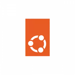 Orange rectangle with a black circular dotted loop icon in the center.